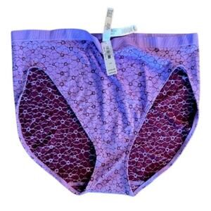 Victoria’s Secret Lace Underwear Purple L/G High Waist Panties